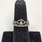 Designer Pandora S925 ALE Sterling Silver CZ Stone Princess Tiara Band Ring image number 1
