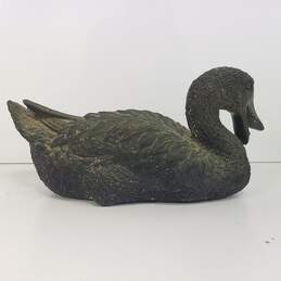 Bronze Duck / Large  Duck in Sitting Position Vintage Sculpture alternative image