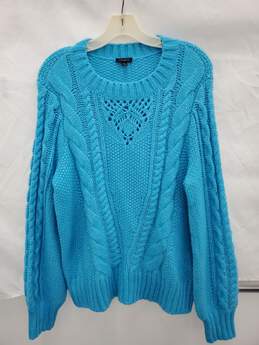 Talbots Women Oversized Cable Crew Sweater Size-L used
