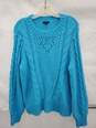 Talbots Women Oversized Cable Crew Sweater Size-L used image number 1