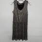 Metallic Tensile Chiffon Mini Dress image number 1