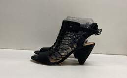 Vince Camuto Leather Caged Heels Black 8