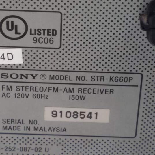 Sony STR-K660P Digital Audio Control Center AM/FM Receiver image number 5