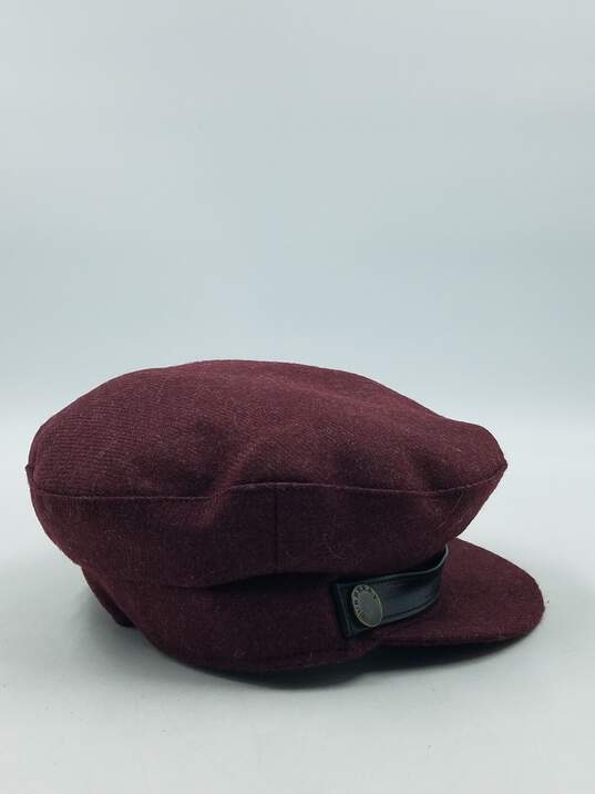 Authentic Burberry London Burgundy Newsboy Ivy Cap image number 3