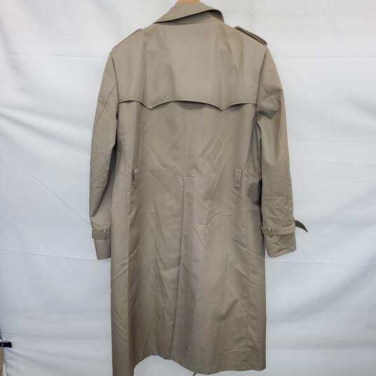 Christian Dior Monsieur Tan Trench Coat Size 44R AUTHENTICATED image number 2