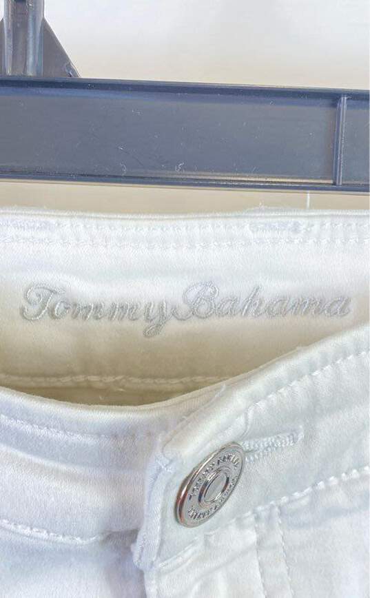 Tommy Bahama Women White Denim High Shorts Sz 30 image number 3