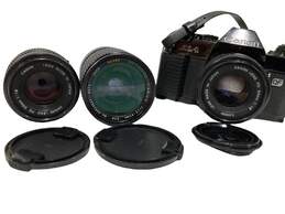Canon AL-1 Film Camera w/ 3 Lenses [broken battery door] alternative image