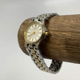 Designer Citizen Two-Tone Chain Strap Analog Round Dial Quartz Wristwatch