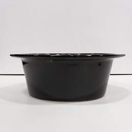 Large Black Ceramic Crock Pot (No Lid)