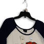 NWT Womens White Chicago Bears Fan #1 Long Sleeve Pullover T-Shirt Sz 22/24 image number 3