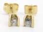 14K Yellow Gold Diamond Stud Earrings 0.6g image number 3