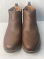 IZOD Mens Brown Leather Ankle Boot 13M image number 1