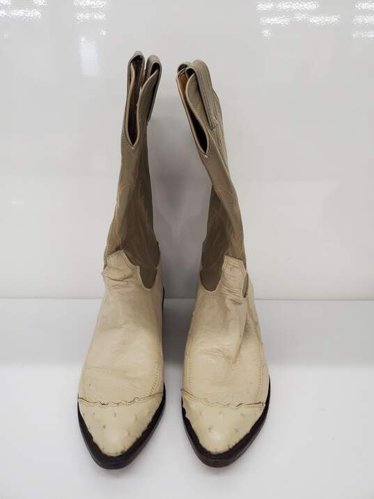 Men Tony Lama Cowboy Boots Size-5 Used image number 1