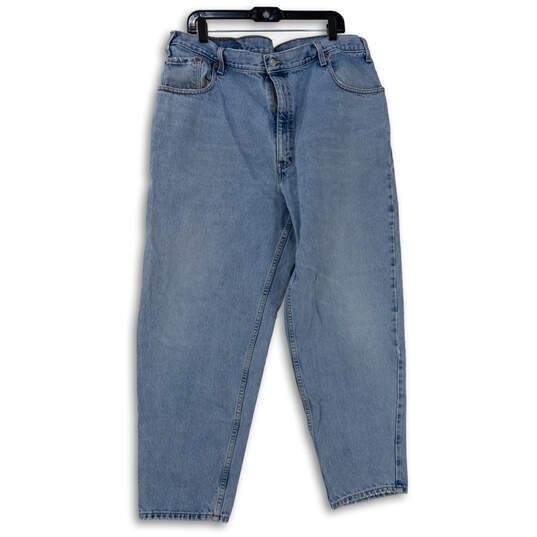 Mens Blue 560 Medium Wash Denim Tapered Jeans Size 42X30 image number 1