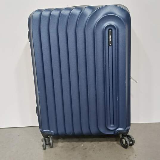 Revo Hardshell Four Wheel Blue Suitcase image number 1