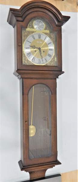 Vintage Howard Miller Tempus Fugit Large Wood Wall Clock
