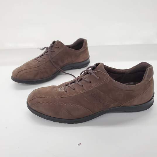 ecco Brown Suede Lace Up Shoes Women's Size 9 image number 1