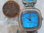 Women's Ecclissi 925 & Turquoise Panel Analog Watch image number 4