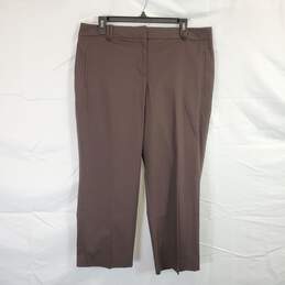 Loft Julie Curvy Women Brown Dress Pants NWT sz 12