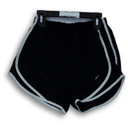 Womens Black Elastic Waist Pull-On Dri-Fit Trim Athletic Shorts Size XS