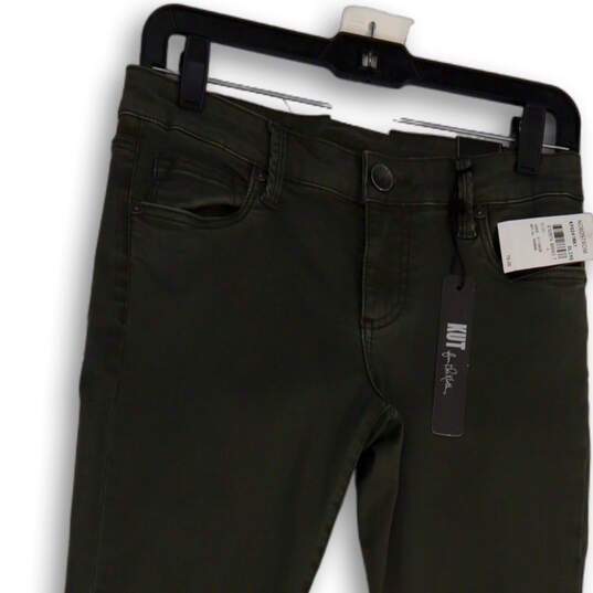NWT Womens Black Dark Wash Pockets Regular Fit Denim Skinny Jeans Size 4 image number 3
