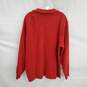 Lacoste Red 1/4 Zip Long Sleeve Pullover Top Size 8 image number 2