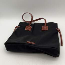 Dooney & Bourke Womens Black Brown Double Strap Tote Handbag