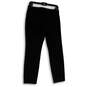 Womens Black Flat Front Slash Pockets Straight Leg Chino Pants Size 2 image number 2