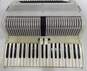 Unbranded Italian 41 Key/120 Button White Accordion w/ Case (Parts and Repair) image number 3