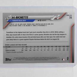 2020 Bo Bichette Topps Rookie Toronto Blue Jays alternative image