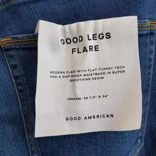 Good American good legs flare jeans 15 plus nwt image number 5