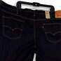 NWT Mens Blue 541 Denim Stretch Pockets Athletic Tapered Jeans Size 50X30 image number 4