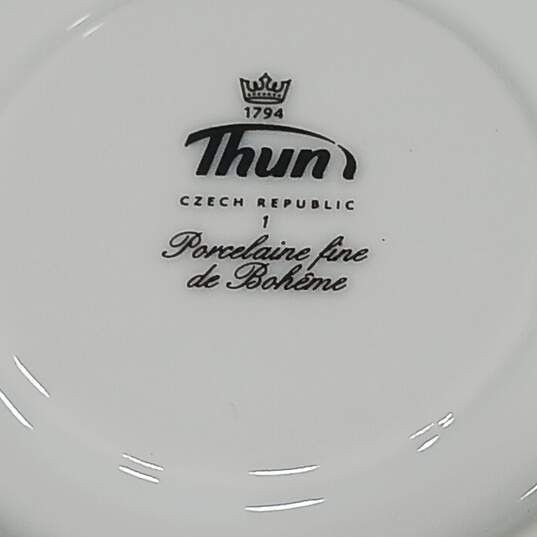 Set of 24 Thun Bohemia Fine Porcelain Tea Cups & Saucers image number 7