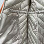Womens Orange Long Sleeve Hooded Full-Zip Puffer Coat Size Large image number 4