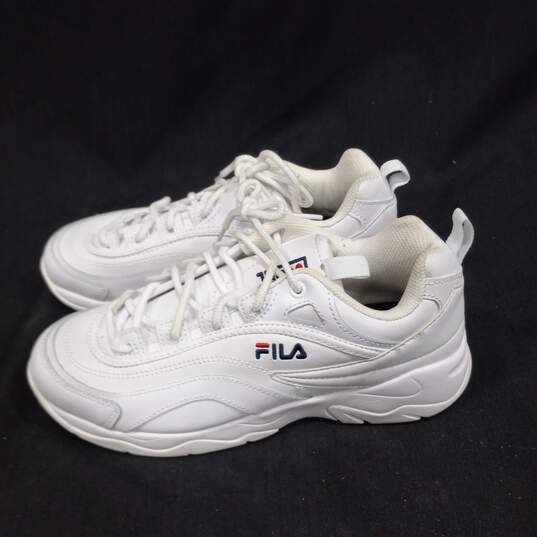 Fila Women's Disarray White Athletic Shoes Sneakers Size 7.5 image number 2