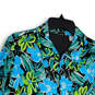 Womens Multicolor Floral Long Sleeve Spread Collare Full-Zip Jackets Size L image number 3