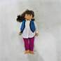American Girl Doll Brown Hair Bangs Blue Eyes w/ 1995 Mix And Match Outfit image number 1