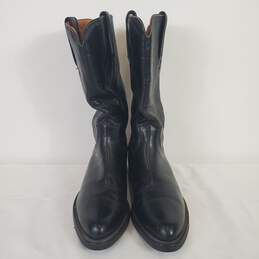 FRYE 2036 Black Leather Western Work Boots Men's Size 9 D alternative image