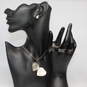 Sterling Silver Marcasite, Onyx and Mother of Pearl Accent Jewelry Bundle - 40.8g image number 1