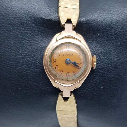 Vintage Bulova F467760 Stainless Steel Watch image number 4