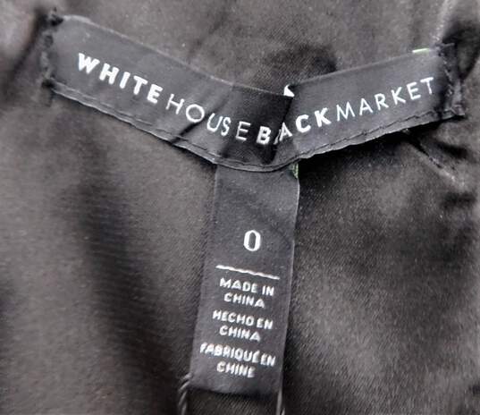 White House Black Market Women's Sleeveless Blue Patterned Dress Size 0 image number 2