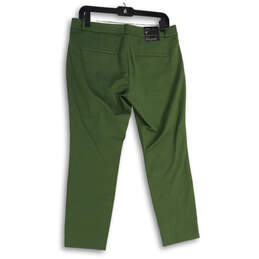 NWT Womens Green Sloan Flat Front Mid Rise Slim Fit Ankle Pants Size 8P alternative image