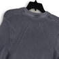 Womens Gray Crew Neck Long Sleeve Tight-Knit Pullover Sweater Size XL image number 4
