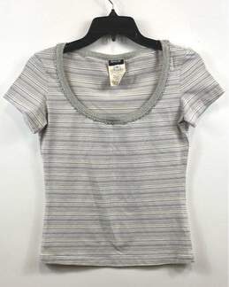 Dolce & Gabbana Silver T-shirt Blouse - Size Medium