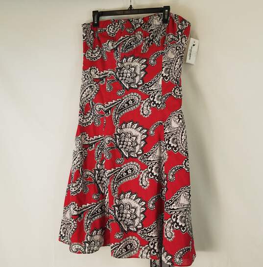 Harold's Women Red Graphic Dress 14 NWT image number 1