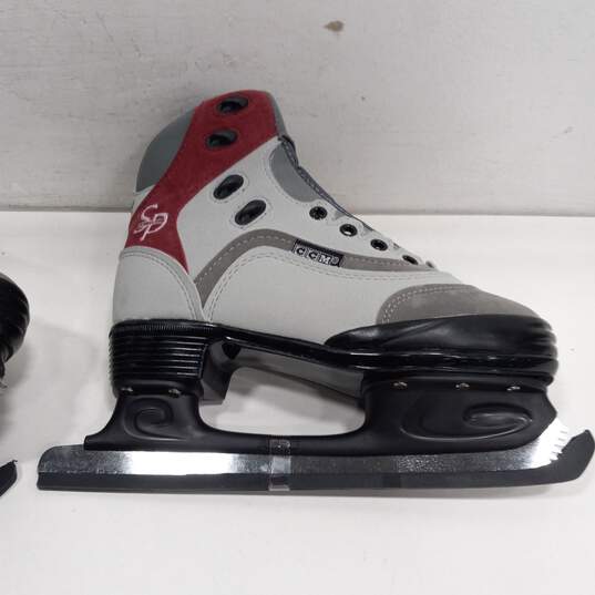 CCM 60 SP Grey & Maroon Ice Hockey Skates Size 6 image number 4