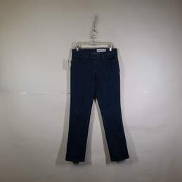 Womens Relaxed Fit Medium Wash Denim Straight Leg Jeans Size 4