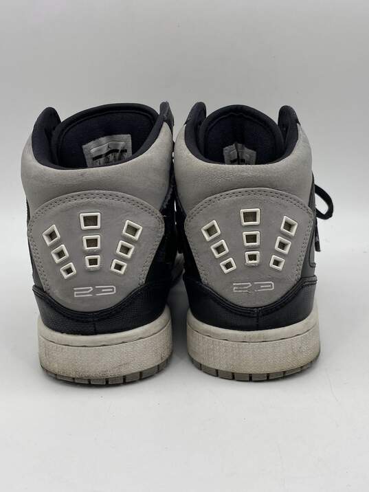 Authentic Mens Air Jordan 1 Flight 372704-033 Black Basketball Shoes Size 8 image number 4