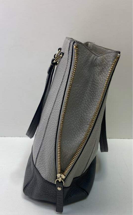 Kate Spade Gray Leather Tote Bag image number 4