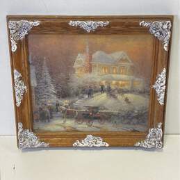 Victorian Christmas II Print by Thomas Kinkade Matted & Framed